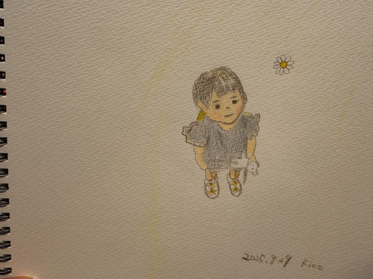 お子様や家族の似顔絵を描きます 優しい雰囲気の色鉛筆でほんわかあたたまるイラスト イメージ1