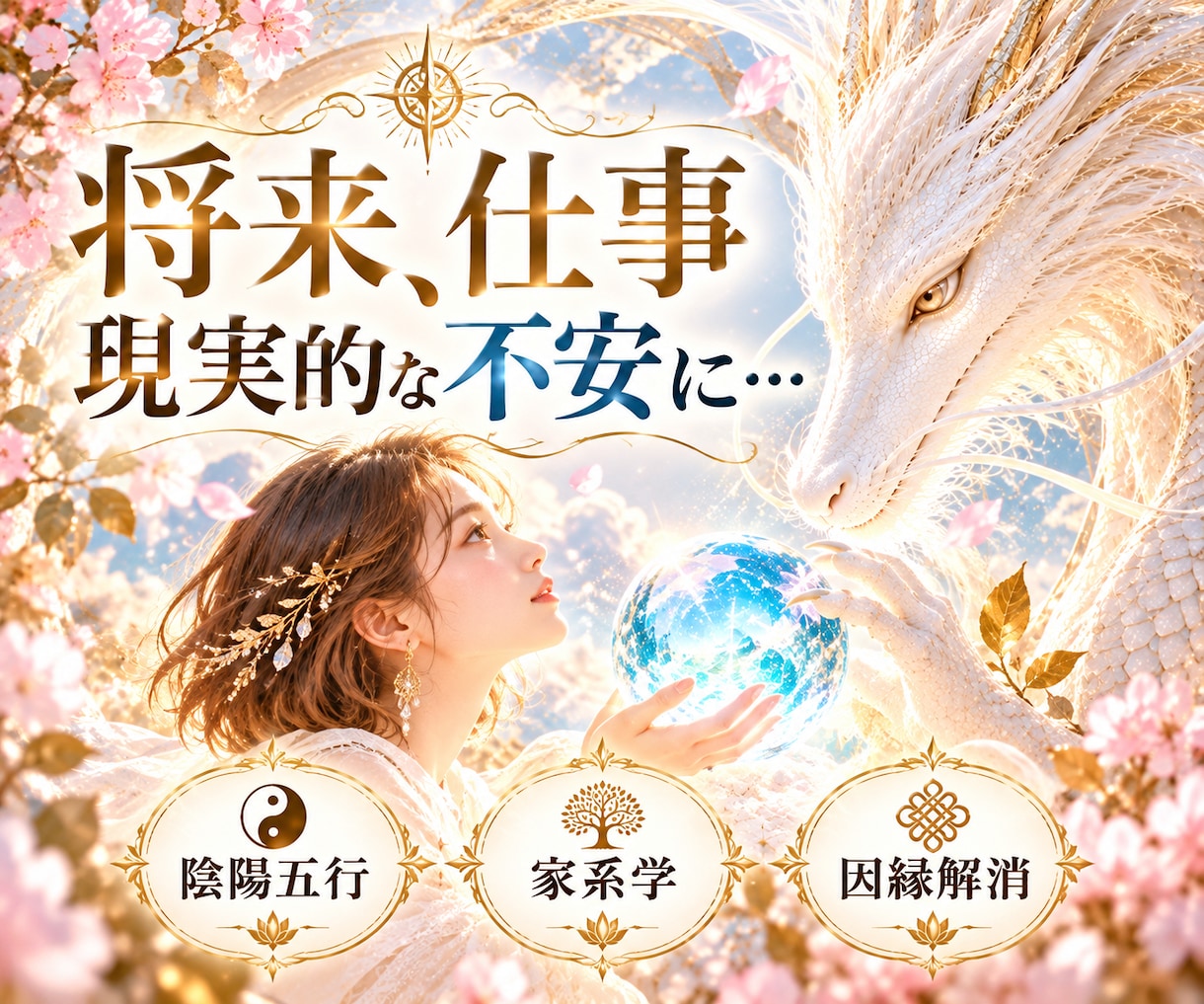 流れを変えるお手伝い。引き寄せから変えていきます リアル実績6500件以上。現実的なアドバイスをします イメージ1