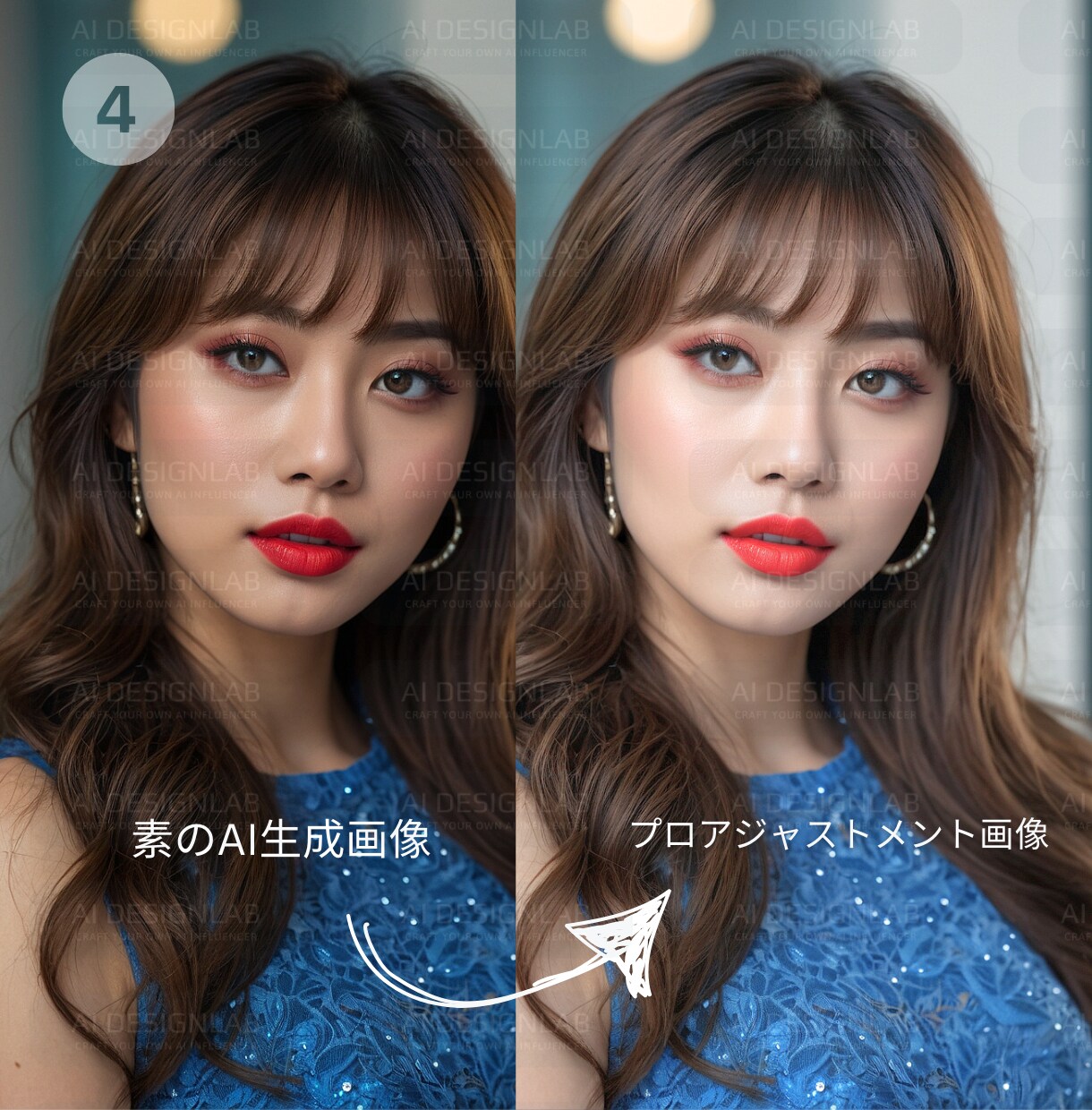Canva超リアルモデル画像テンプレート提供します 超リアルSクラスモデル画像[商用可能]ポートレート12 イメージ6