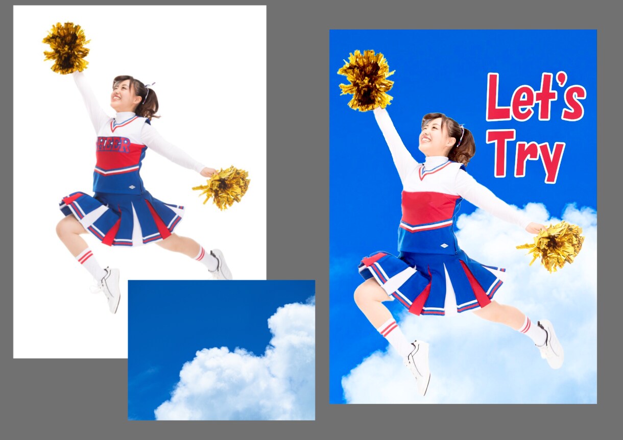 画像編集致します 写真の加工、合成、切り抜き、文字入れ、画像編集を致します！ イメージ3