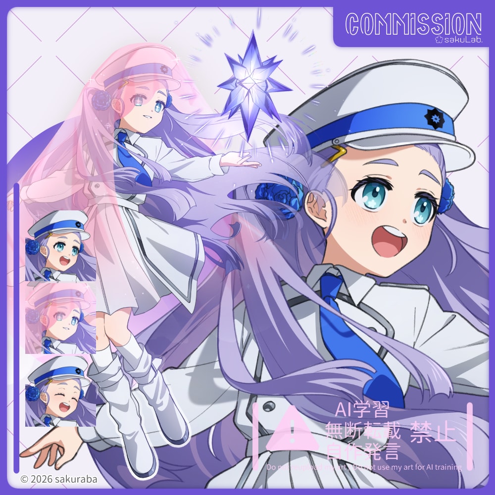 アイコン・ヘッダー・立ち絵、何でも承ります 通常頭身・デフォルメ／アニメ塗り・水彩塗りに対応できます！ イメージ9