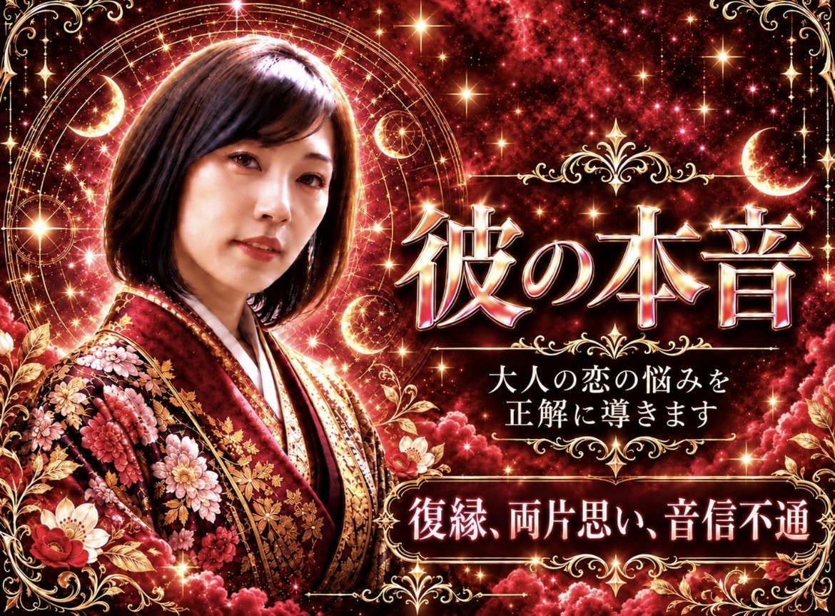 彼の本音・片思い鑑定｜霊視で2人の未来視ます テキスト鑑定☆彼の気持ちや音信不通、復縁などご相談乗ります イメージ1