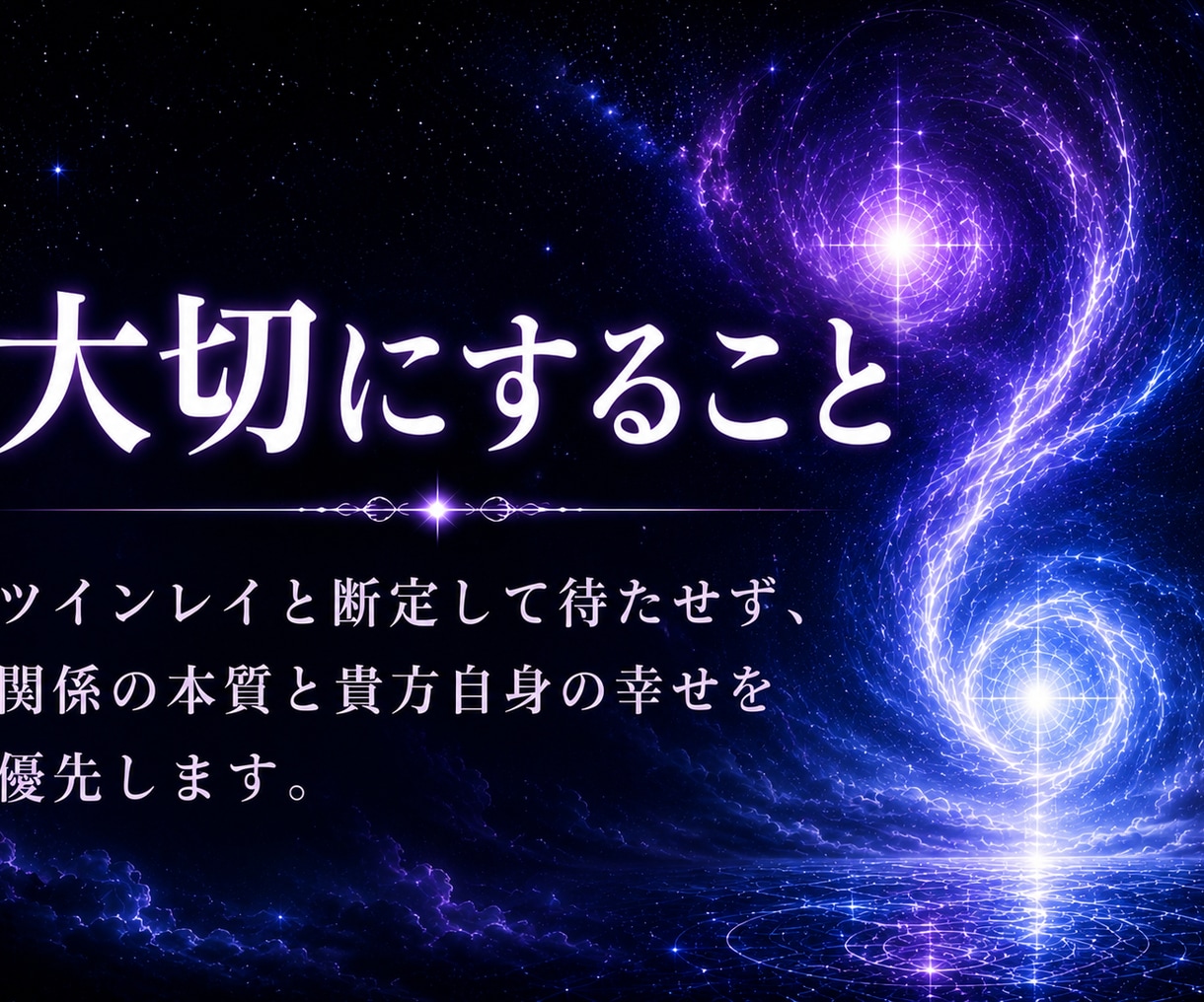 ツインレイの停滞を霊視し魂の繋がりを読み解きます 離れられない本質原因を明らかにし、今進むべき道を照らします イメージ5