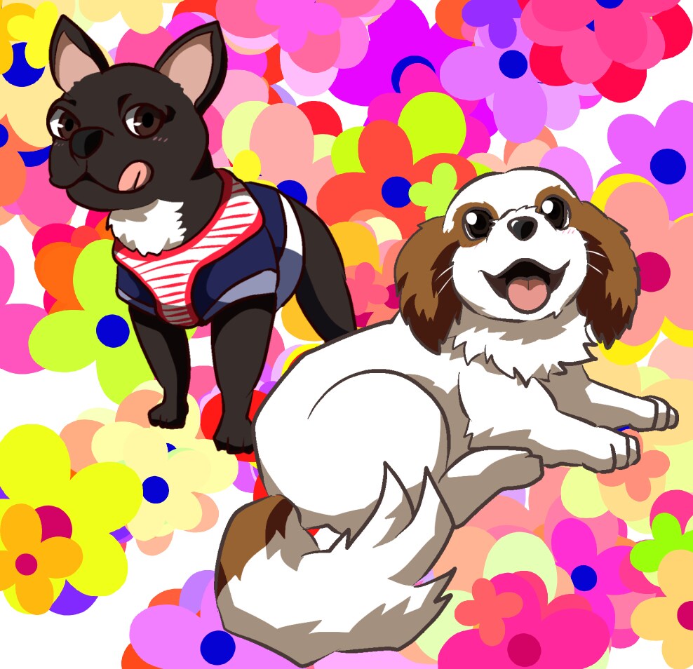 ペットのイラスト描きます 大好きなペットをアニメイラスト化 イメージ2