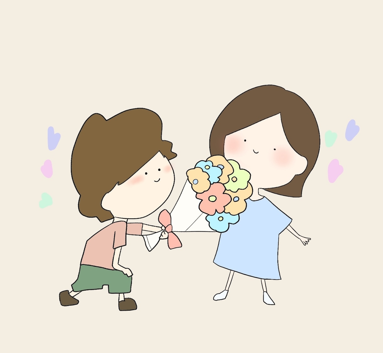 お祝い＊友達・恋人・家族へのイラスト制作します 誕生日、記念日、お祝い事などにあったイラスト制作します イメージ8