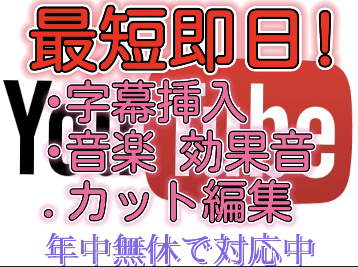 動画の基盤を作ります 動画編集の時間が確保できない貴方へ。 イメージ1