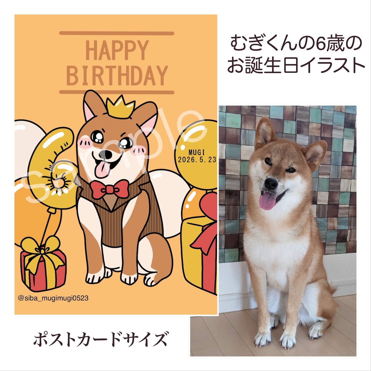 うちの子のお誕生日記念にイラスト描きます 盛大に祝いたいけど準備が大変！ならイラストで✨ イメージ1