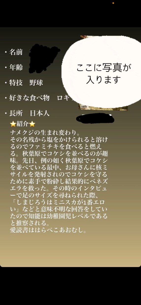 笑える自己紹介作ります 誰も理解できない独断と偏見の笑える自己紹介作ります。 イメージ2