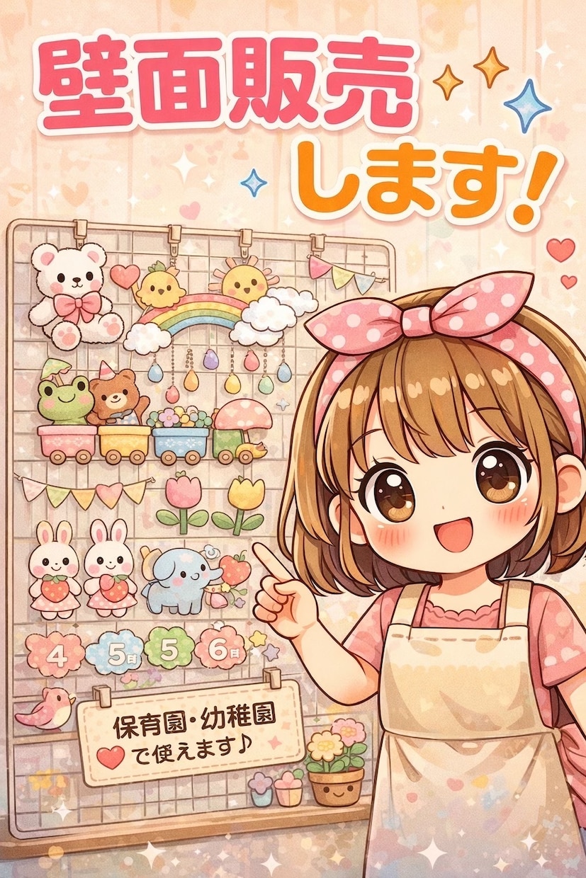 保育園などで使う壁面を作ります 壁面代行！忙しい保育士さんのお手伝いをします！ イメージ1