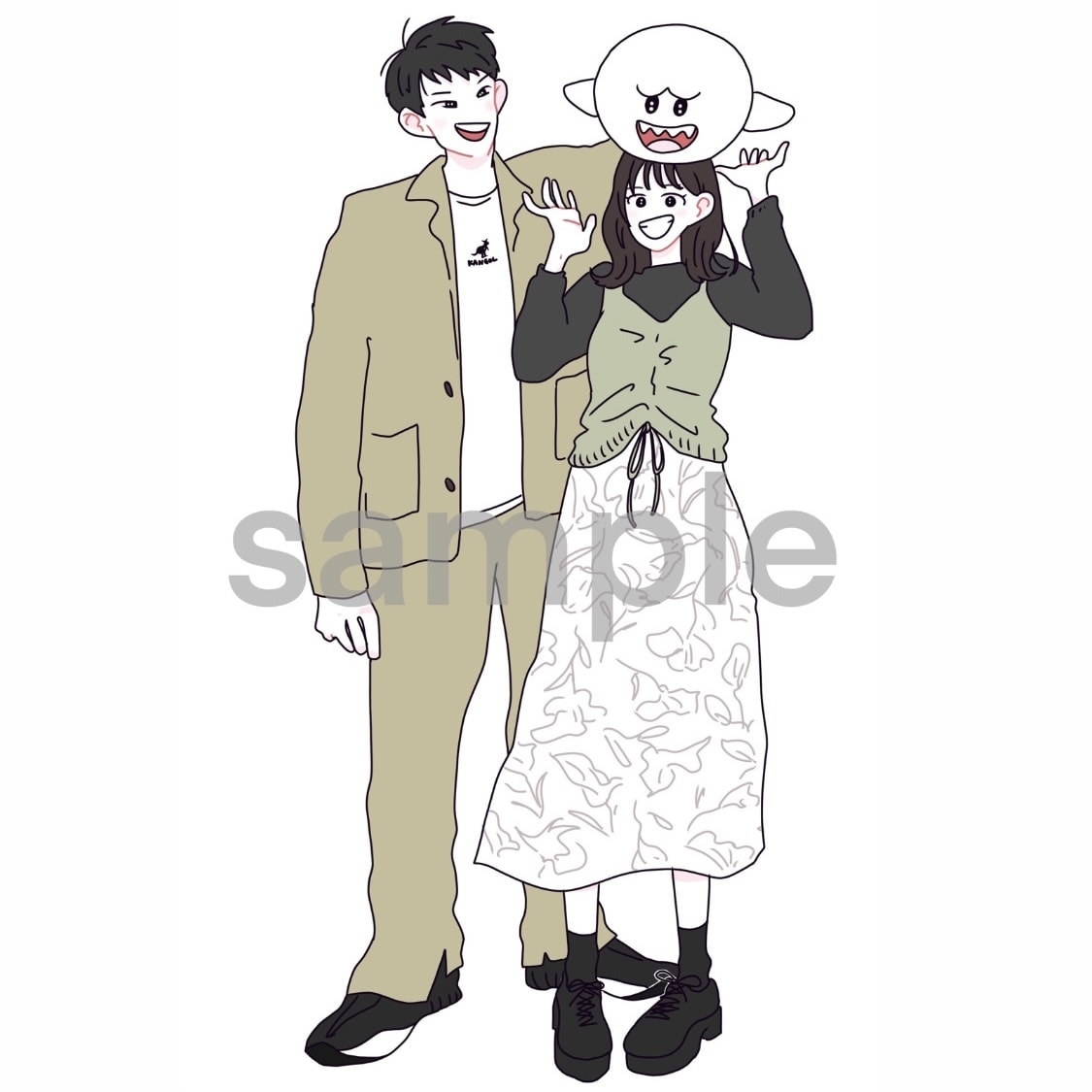ファッションイラスト描きます お目目キラキラのシンプルなイラストを描きます。 イメージ4
