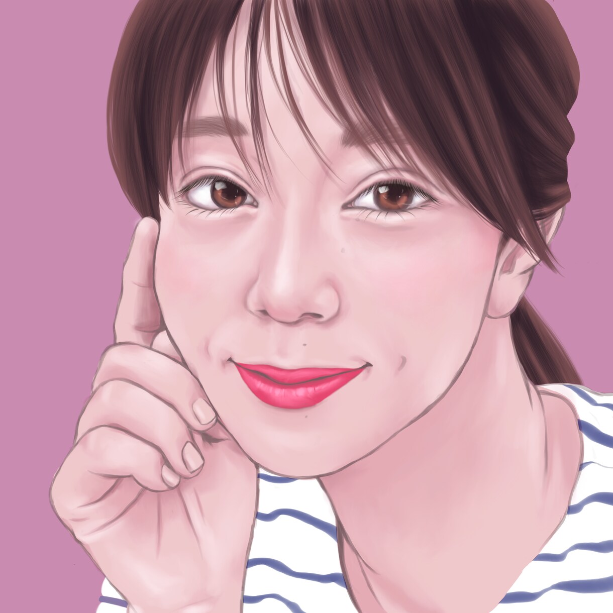 ちょっとだけリアルな似顔絵・アイコン描きます 写真未満、あなたの雰囲気を伝えます イメージ3