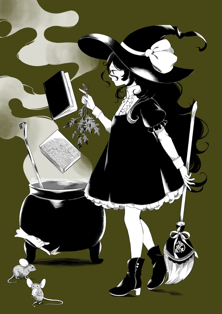 一枚絵を作成いたします 耽美でレトロな美少女画をお描きします！ イメージ3