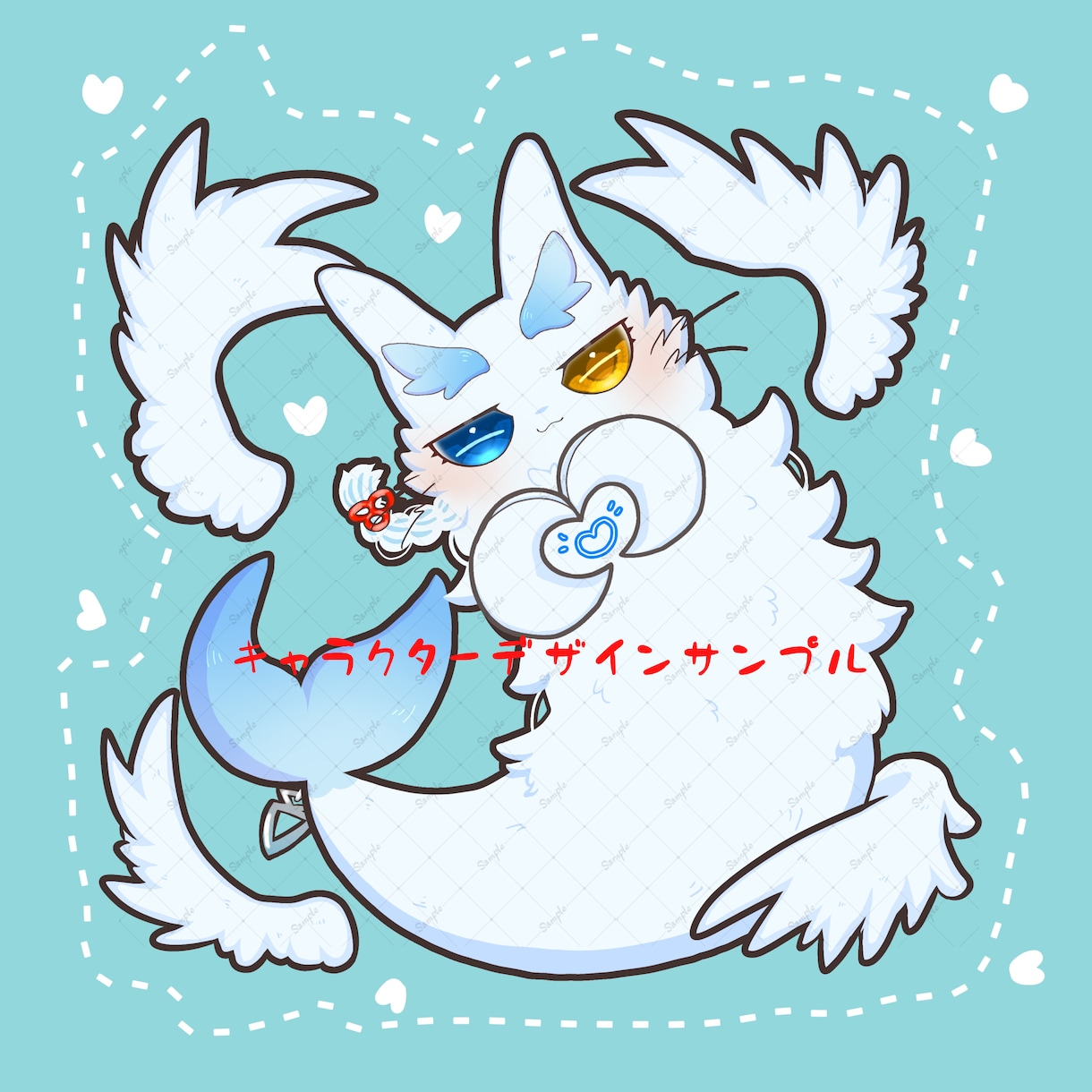 リッチなLive2d用パーツ分けイラスト描きます ケモノやドラゴンや幻獣等の人外キャラ制作はお任せ下さい イメージ3
