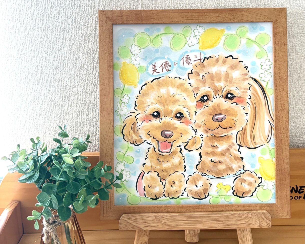 手描きで温かいペット似顔絵をお描きします 見るたびに笑顔になれる犬似顔絵、猫似顔絵 イメージ7