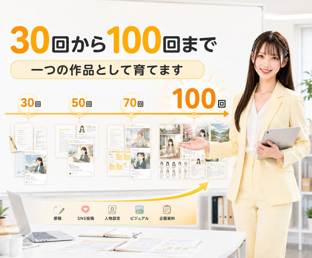 企業・人物のブランディング向け長期連載を制作します 文体・人物・世界観を統一。連載による継続的なブランディング イメージ3