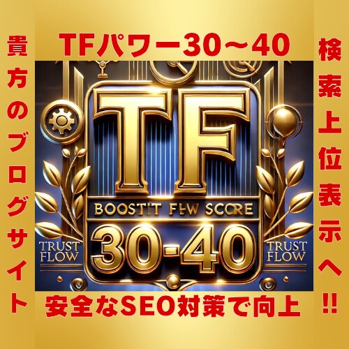TF30超えで上位表示を実現致します TF30以上に強化！TF40も可能◎検索上位を狙う最短ルート イメージ1