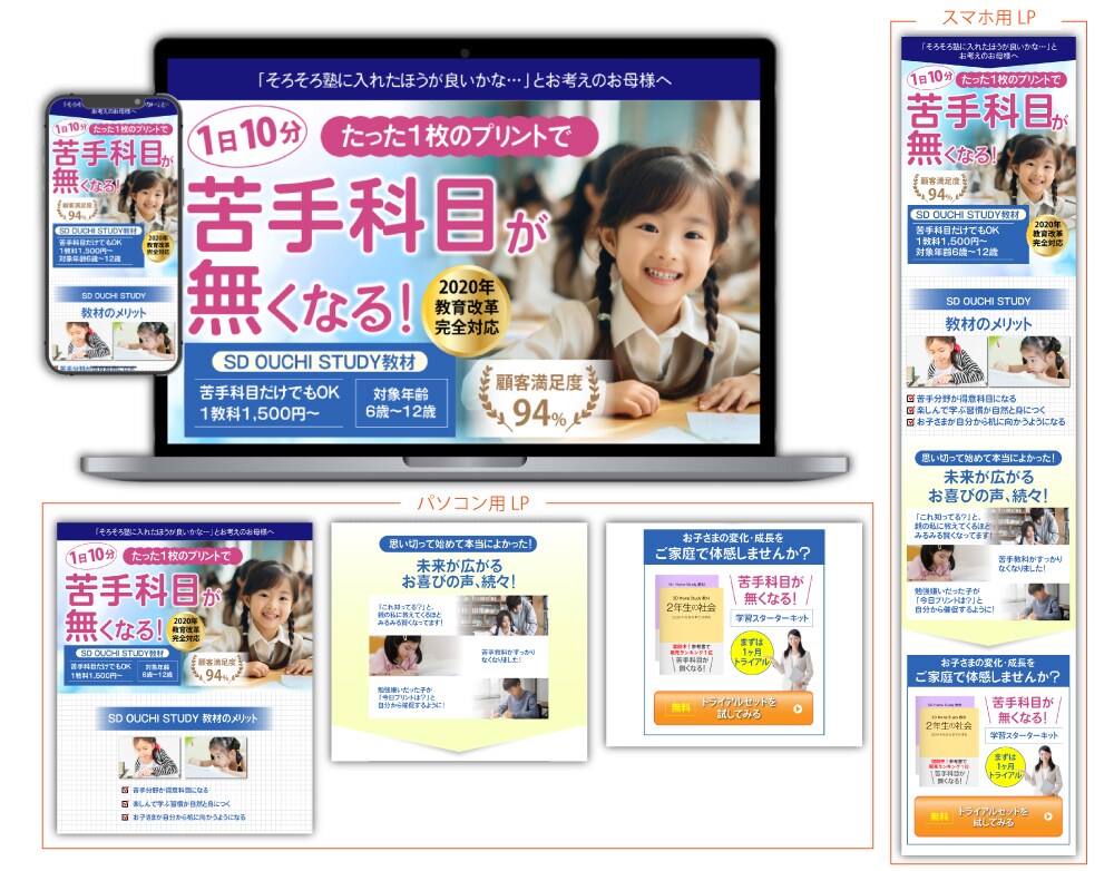 情報を整え、成果に変えるLPを設計します デザインの方向性を言語化して、思った通りのLPを制作！ イメージ6