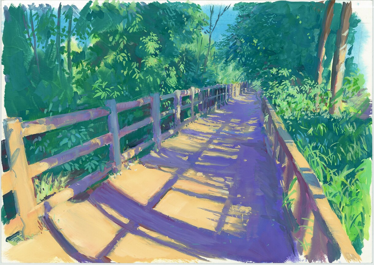 風景画、背景画を描きます リアルな風景をデジタル/アナログ問わず描きます イメージ6