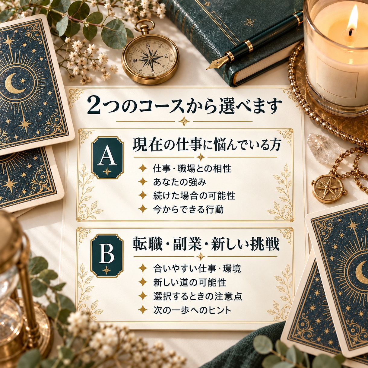 仕事の悩みと今後の可能性を鑑定書で読み解きます 適職・転職・副業など自分らしい働き方を鑑定 イメージ2