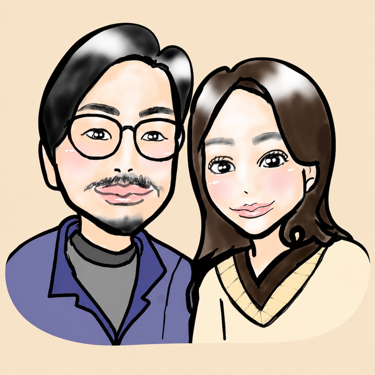 先着10名！【開店価格】優しい似顔絵をお描きします ちょっと可愛い、ちゃんと優しいタッチであなたの為に制作します イメージ8