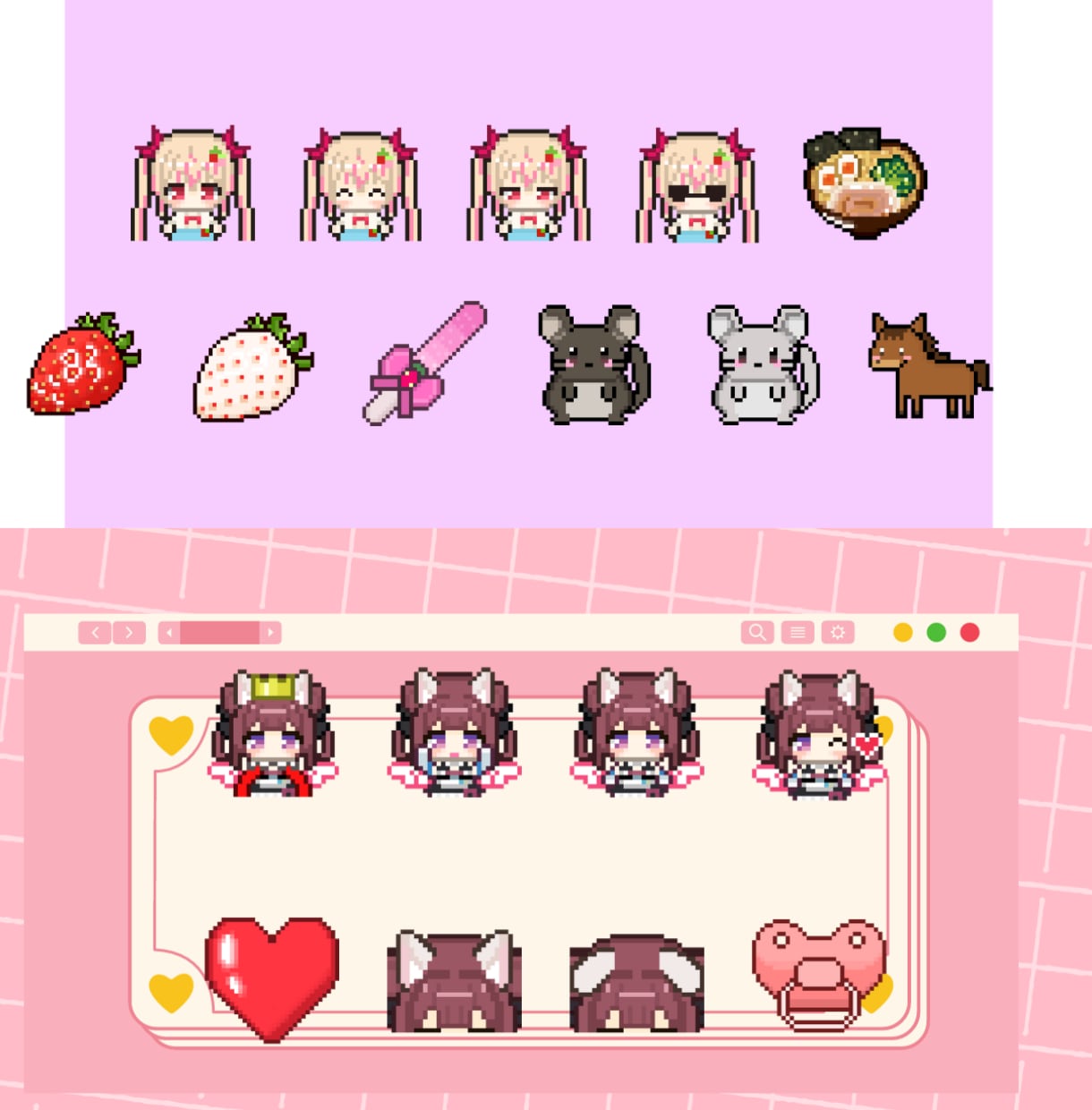 ドット絵、メンバーシップ、サブスクバッジ作成します YouTube、twitch、ドット絵、バッジ イメージ10