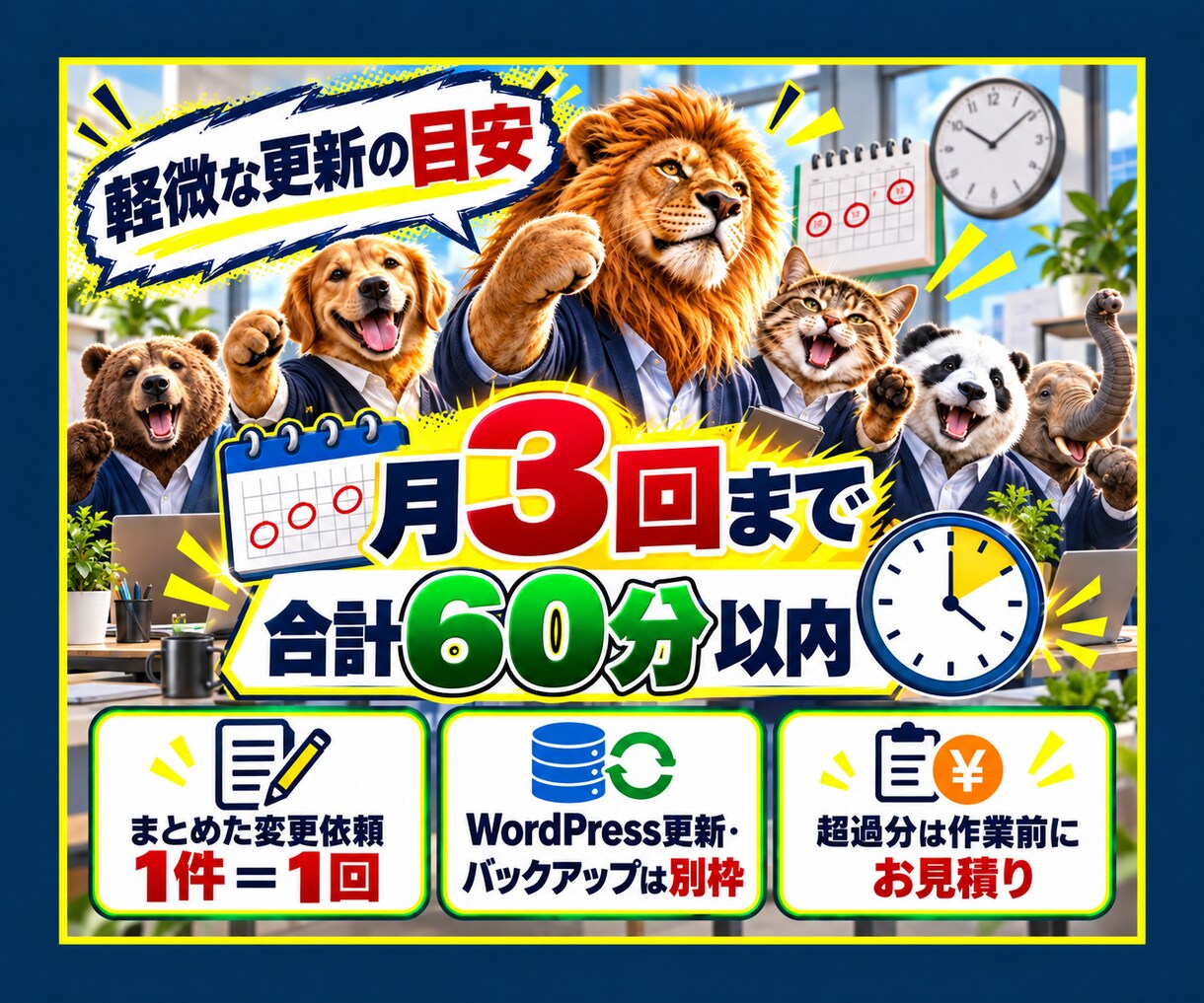ホームページの管理保守と文章更新を代行します 月額5,000円でWordPress保守と軽微な更新に対応 イメージ6