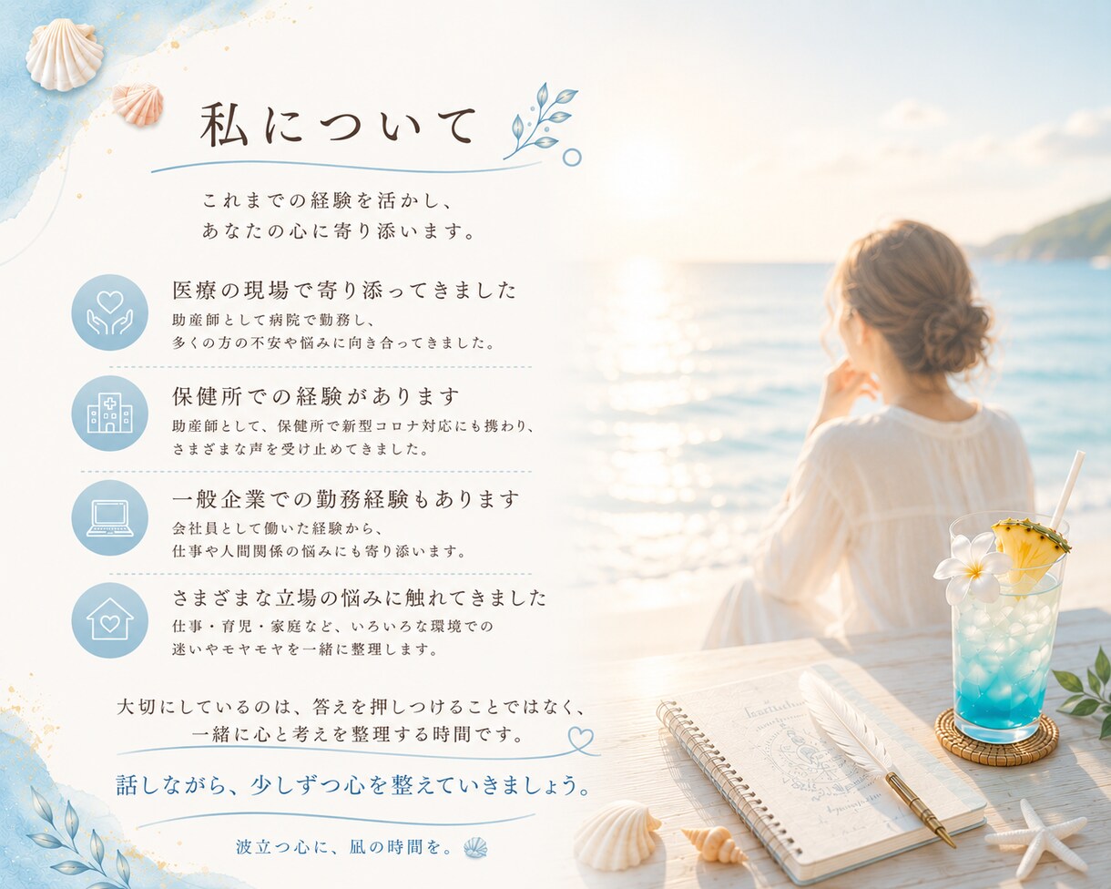 頭の中を、一緒に整えます 話がまとまっていなくても大丈夫。 イメージ4