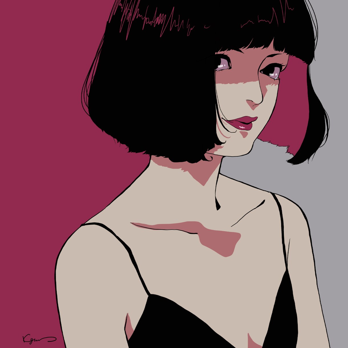 おしゃれで可愛いアイコン・似顔絵を制作いたします オリジナリティ溢れるスタイリッシュなイラストをお探しなら★ イメージ7
