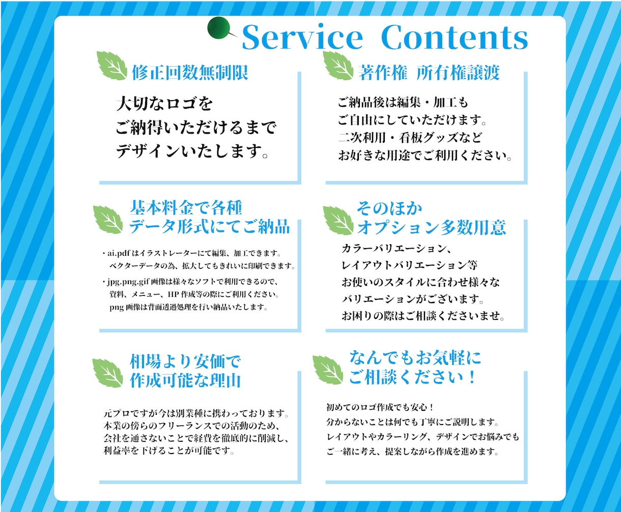 無料で1案作成！商用高品質ロゴを安価で提供します 現在限定価格60%OFFです！気軽に相談してくださいね^ ^ イメージ8