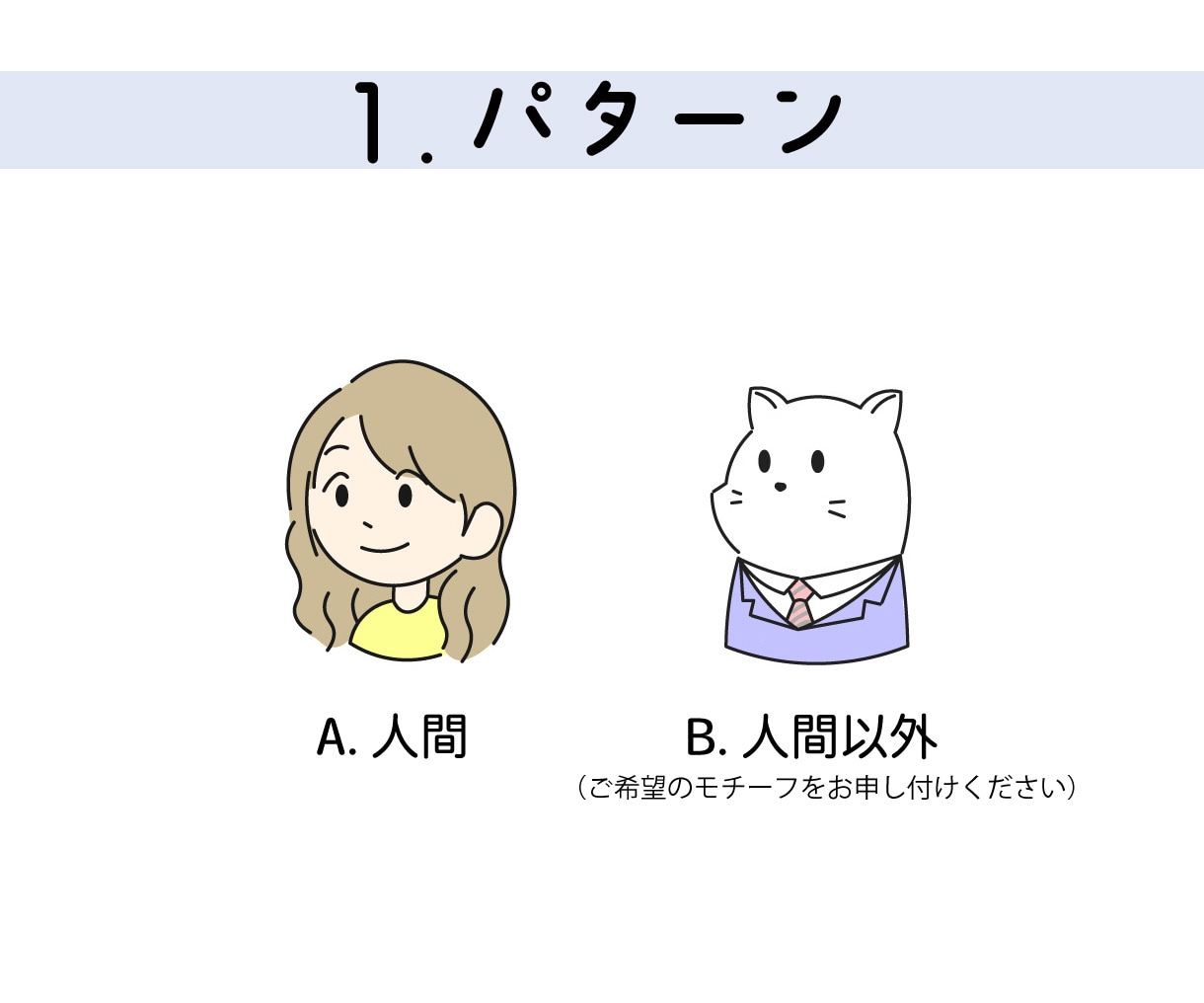 ラフ案作成無料！ミニキャラアイコン作成します SNSやブログに！シンプルで使いやすいミニキャラアイコンです イメージ3