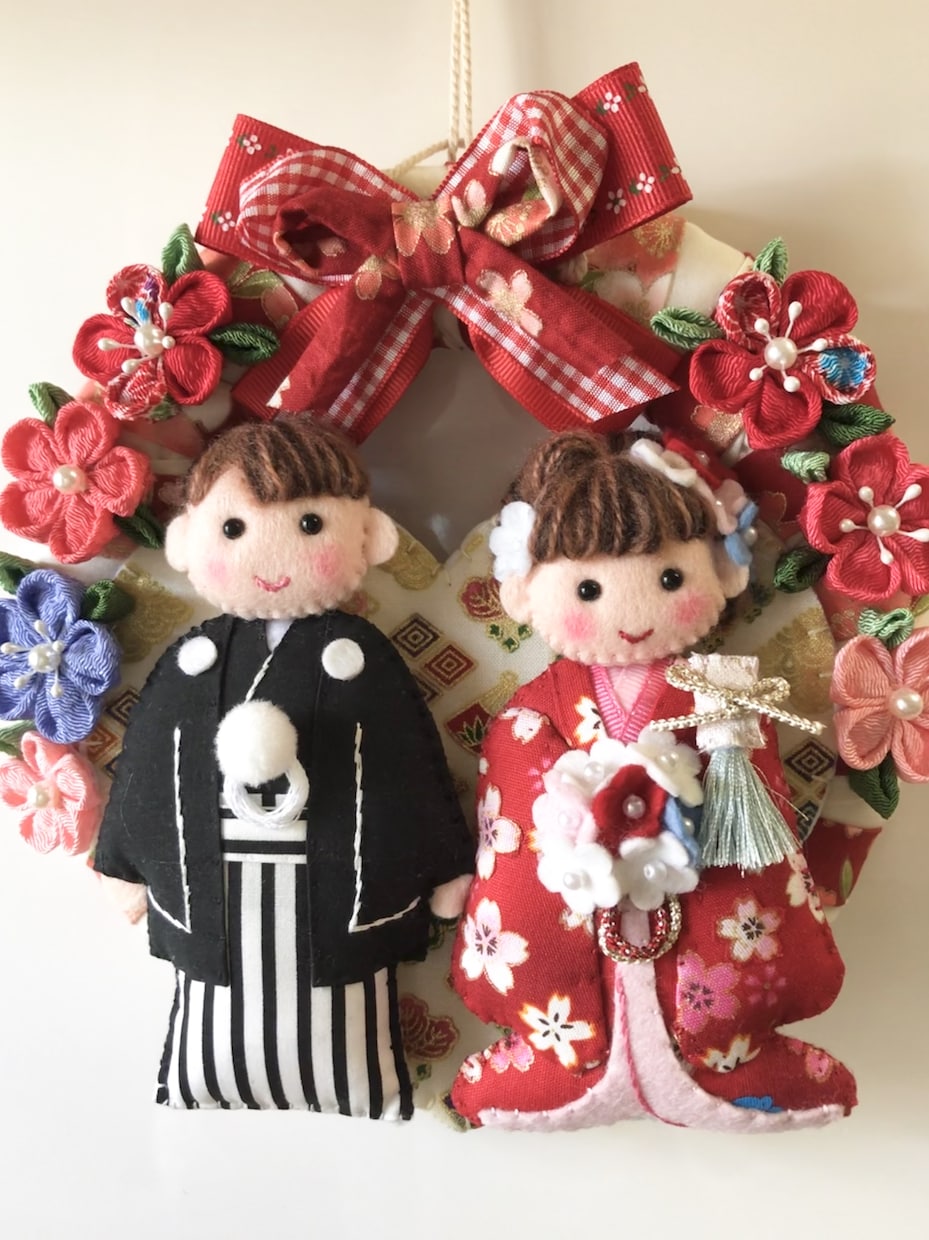 ハンドメイド のウエディングリースを製作します 世界に一つのオリジナルリース☆ あなたを笑顔にしたいです。 イメージ4