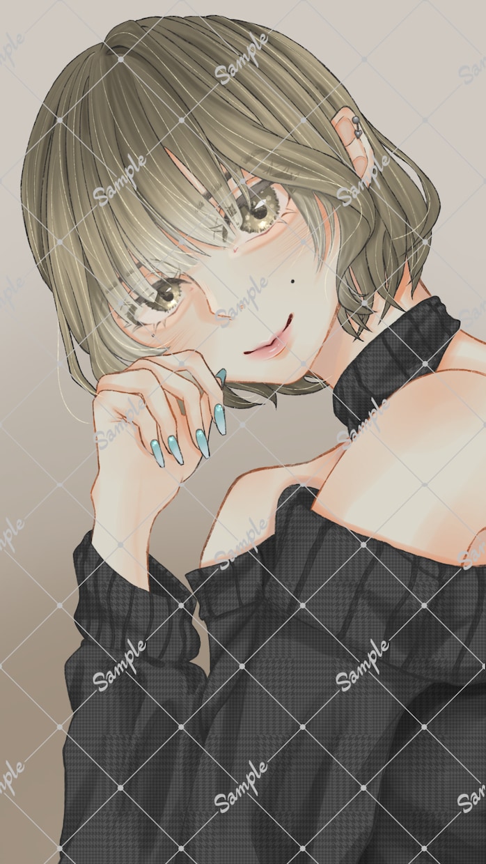 雰囲気のあるイラストを描きます 柔らかい塗りが得意ですSNSアイコンや配信背景etc... イメージ3