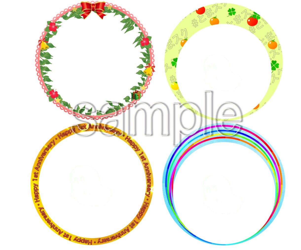 印象的なアイコンカバー作ります 好きな文字やイラストを入れてオリジナルな可愛いアイコンに イメージ3