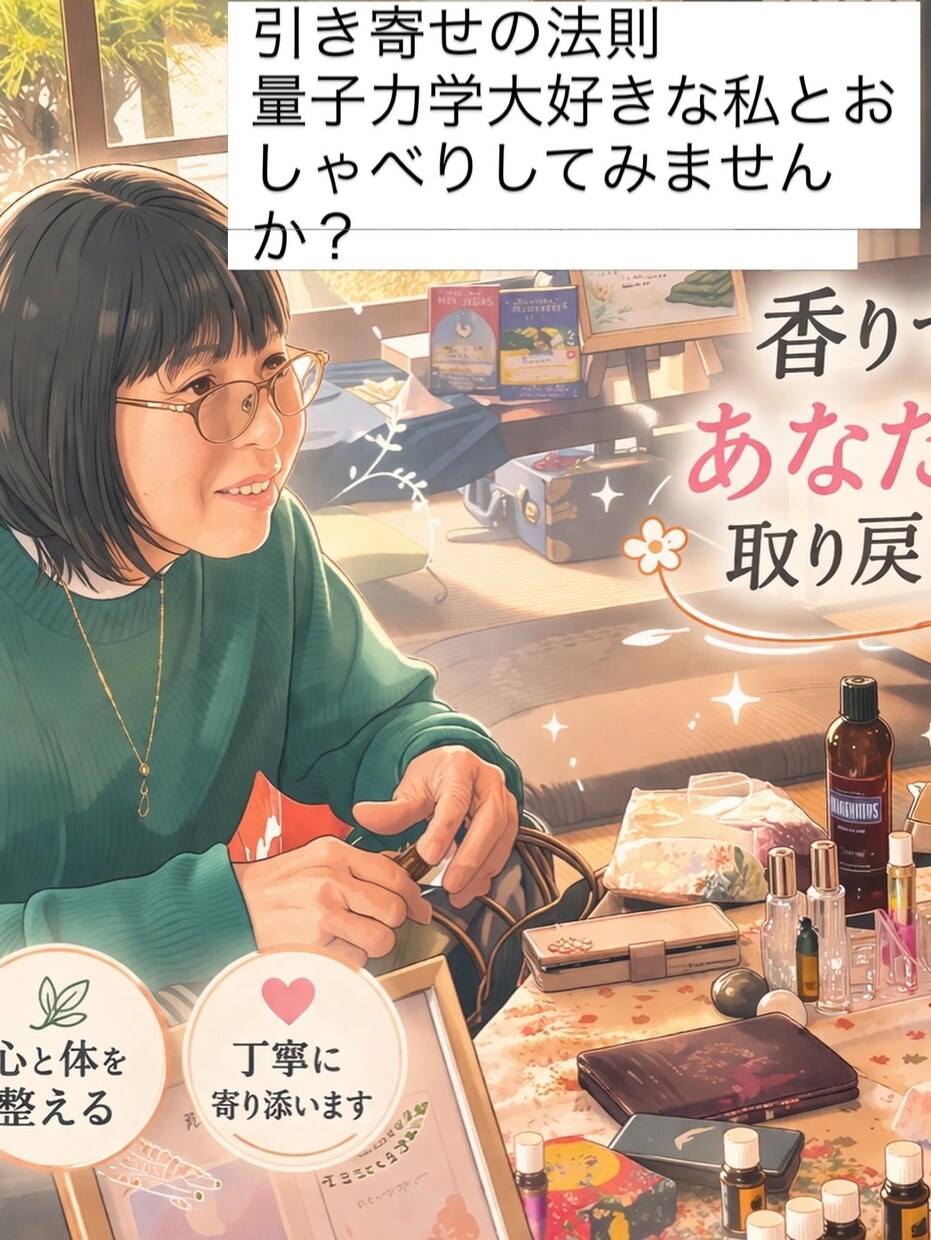 疲れた心を丸ごと包みます。きっと心が軽くなります 誰にも言えない悩み、寂しさ、人間関係を否定せず受け止めます。 イメージ1