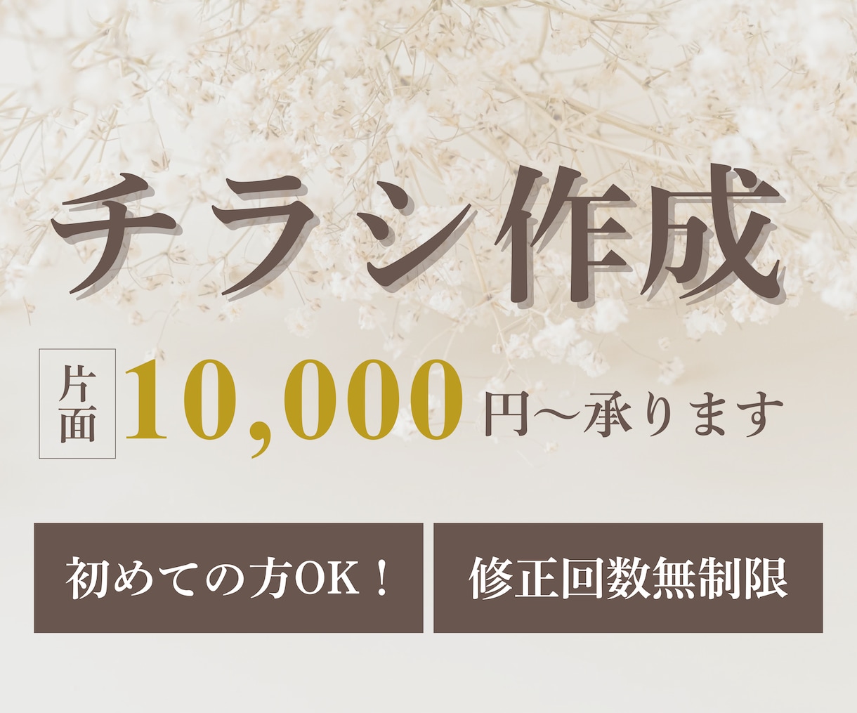 1.2月限定価格でチラシ作ります 箇条書きでもOK！レイアウト、文章も考えます！ イメージ1