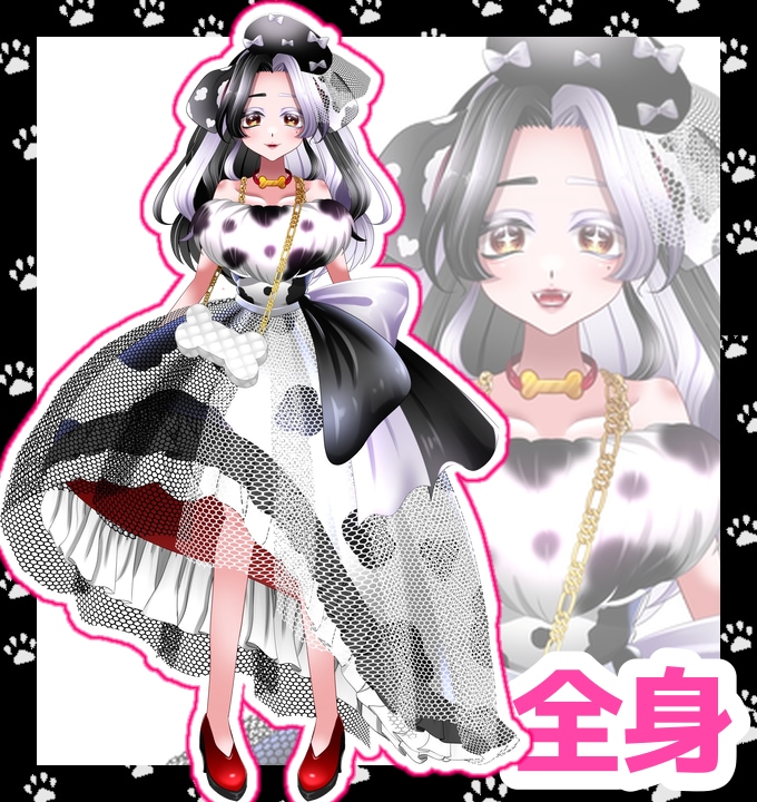 Vtuberを目指す方、素敵なキャラクター描きます キャラデザ〜パーツ分けまで、あなたのなりたい！を応援します♪ イメージ2