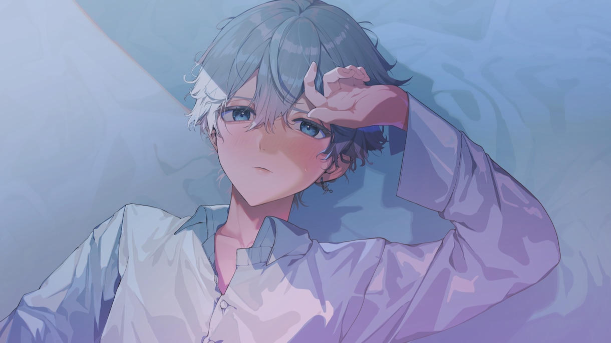綺麗なイラストをオーダーメイドで描きます 歌ってみた動画やVtuber、立ち絵を透明感あるイラストに! イメージ8
