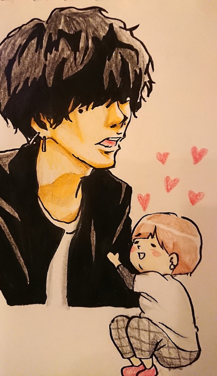 イラスト、似顔絵を色紙にてお届け致します！ます 貴方の大切な思い出を形に残すお手伝いをします イメージ4