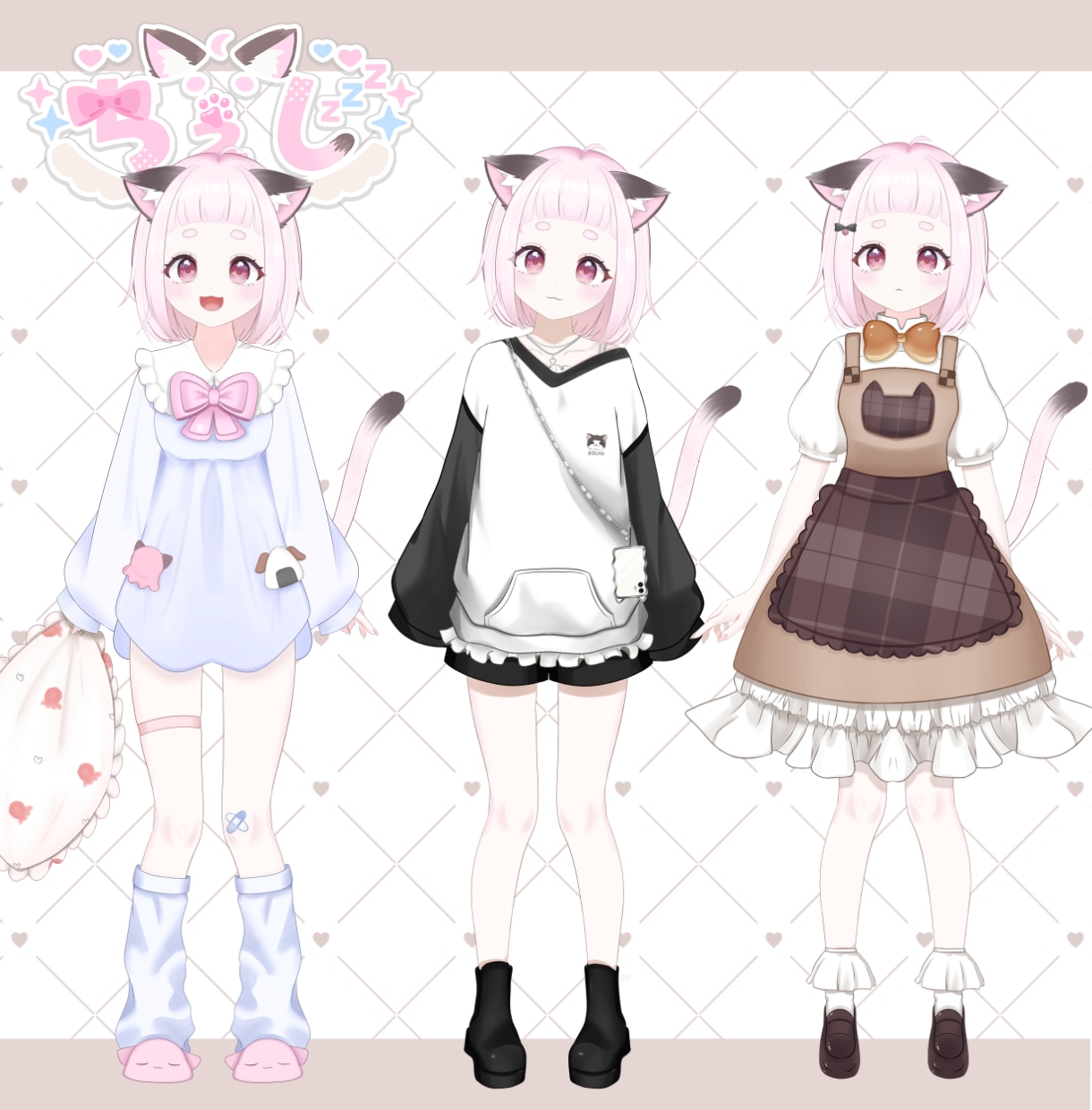 Vtuberキャラデザ～モデリング全て制作します 初心者歓迎！相談OK！Live2Dモデル・モデリングのみOK イメージ8