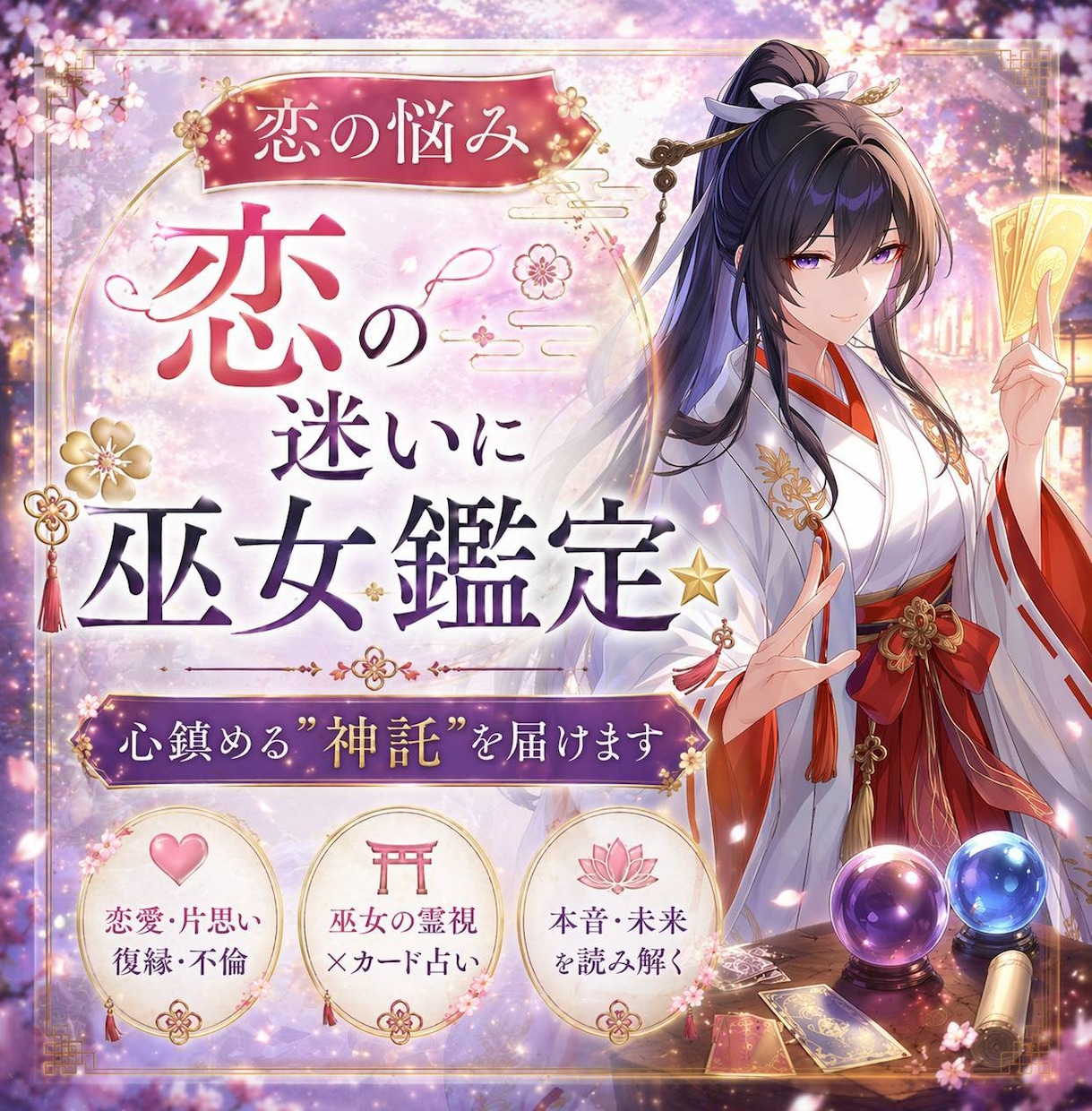 深掘り恋愛鑑定！彼との未来を、詳しく読み解きます ふたりの未来、もう一度、信じてみたい恋だから イメージ1