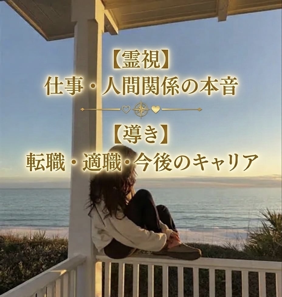 転職・仕事の悩みと今後を霊視します 迷いを整理しこれからの選択を具体的にお伝えします イメージ1