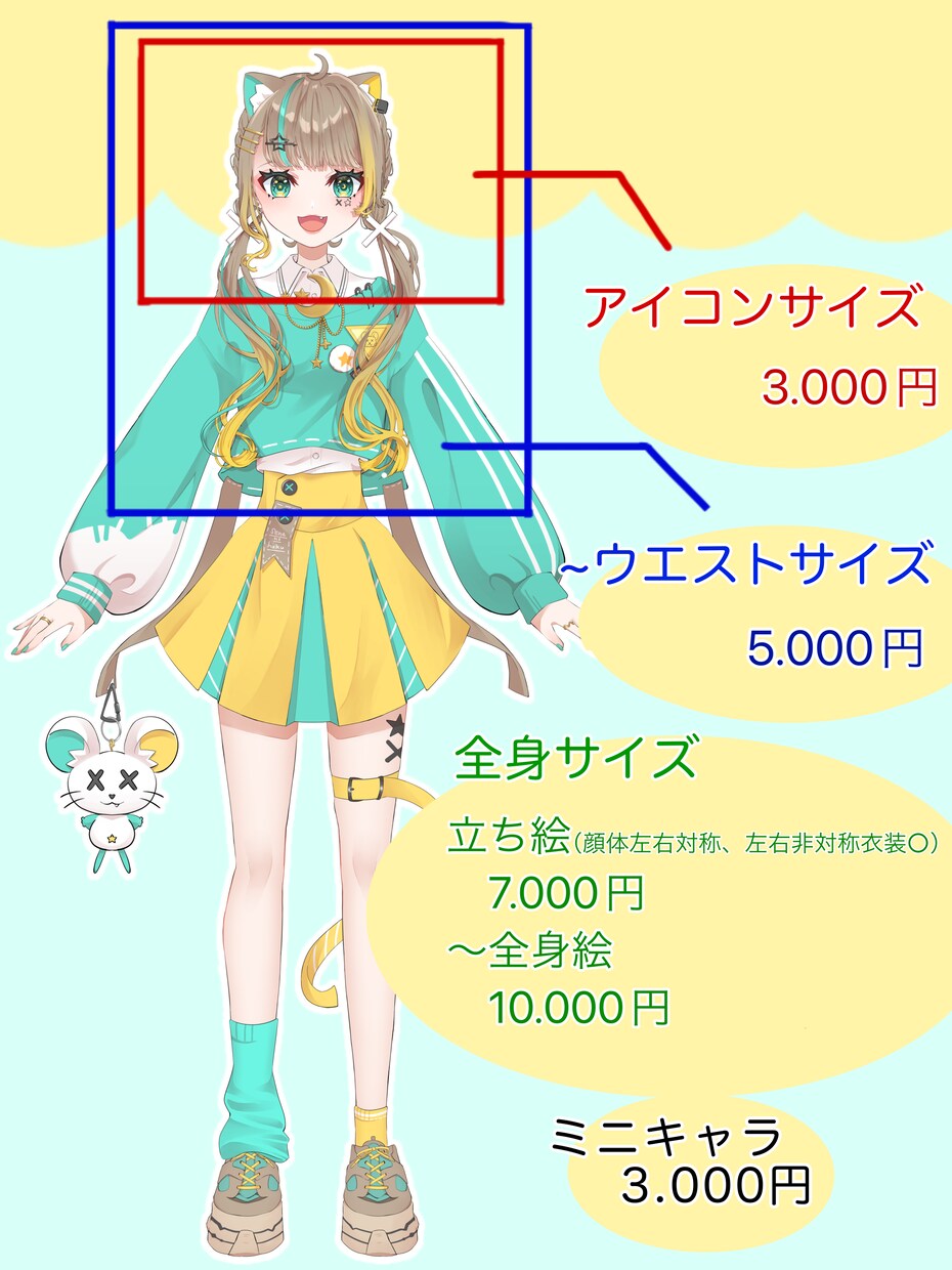 ご希望のキャラ･MV･配信･立ち絵イラストかきます ラフ･下塗りの二段階で修正ができるので安心！ イメージ2