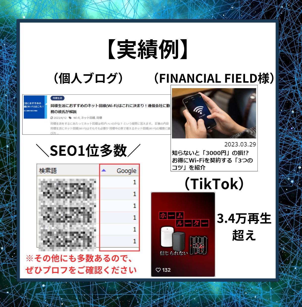 元大手通信企業の専業Webライターが記事作成します 通信ジャンルはお任せ！光回線・ホームルーター・格安SIM イメージ2