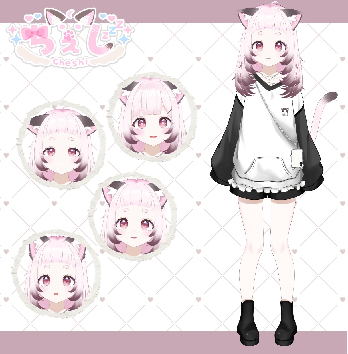 Vtuberキャラデザ～モデリング全て制作します 初心者歓迎！相談OK！Live2Dモデル・モデリングのみOK イメージ3