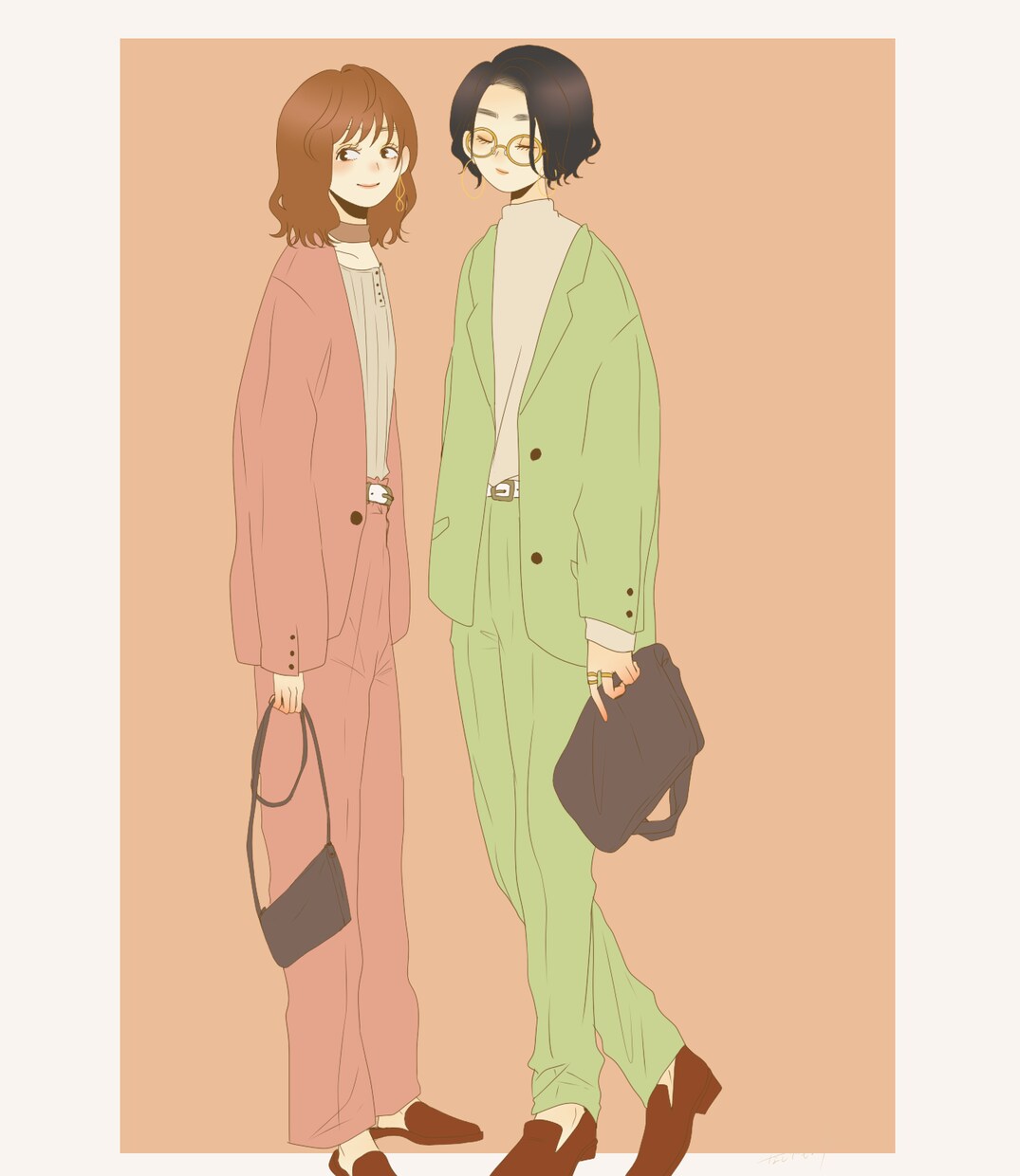 SNSアイコンにも使いやすいイラスト描きます 秋みたいに、あたたかみのあるイラストです。 イメージ7