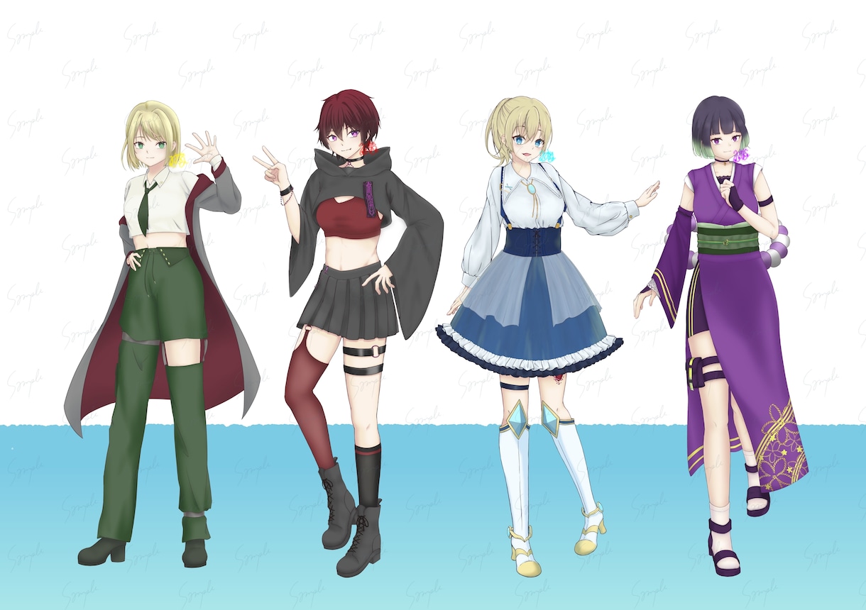 あなただけの立ち絵を制作します こだわりの姿を一緒に作りましょう！ イメージ1