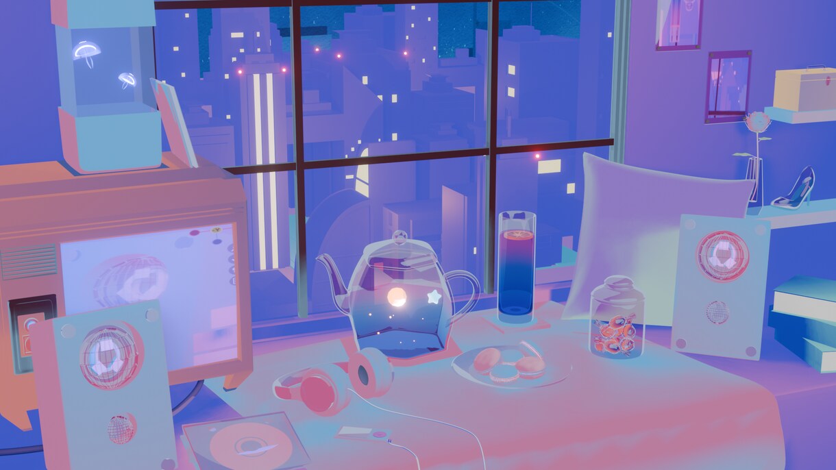 あなた専用の3D背景アニメーションを作成します なるべく3Dらしさを排除。そして色合いを大事にしたい方へ イメージ1