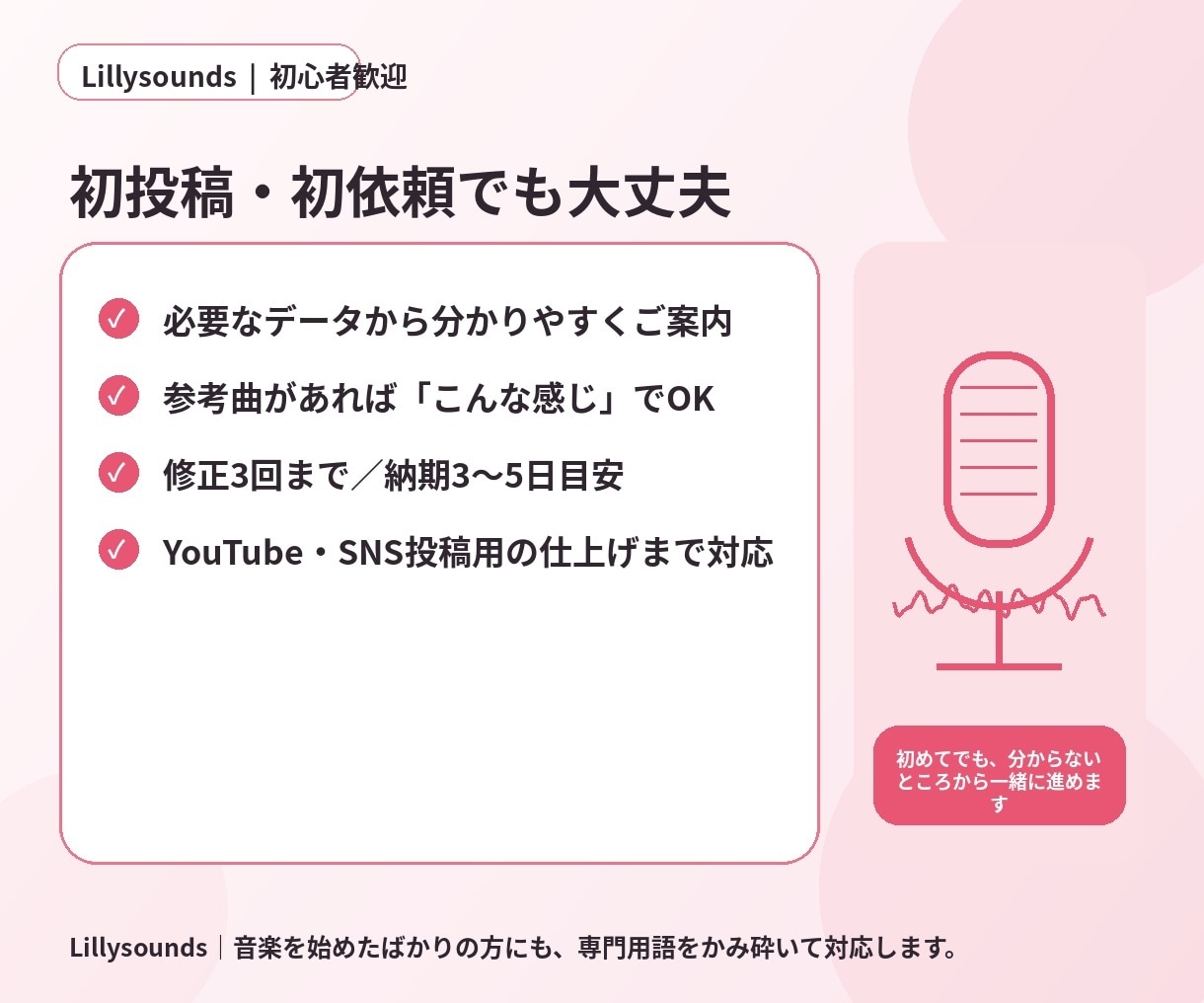 初めての歌ってみたMIXを丁寧に仕上げます ピッチ補正込み｜初投稿もやさしくサポート イメージ3