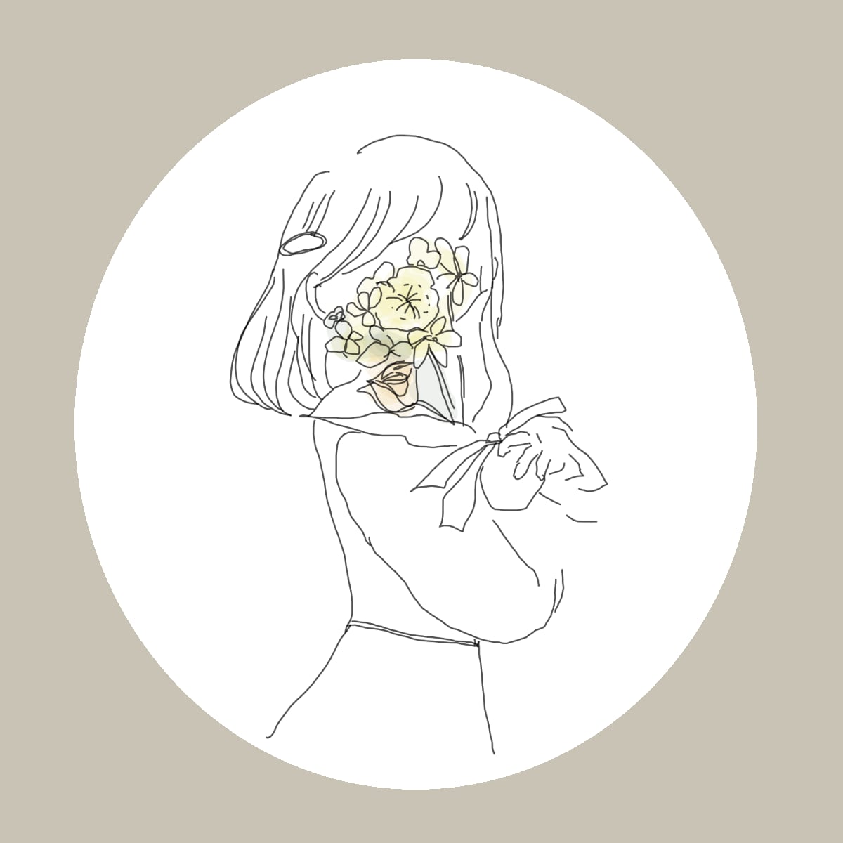 女性線画イラスト描きます 細かい追加料金なしでオーダーメイド