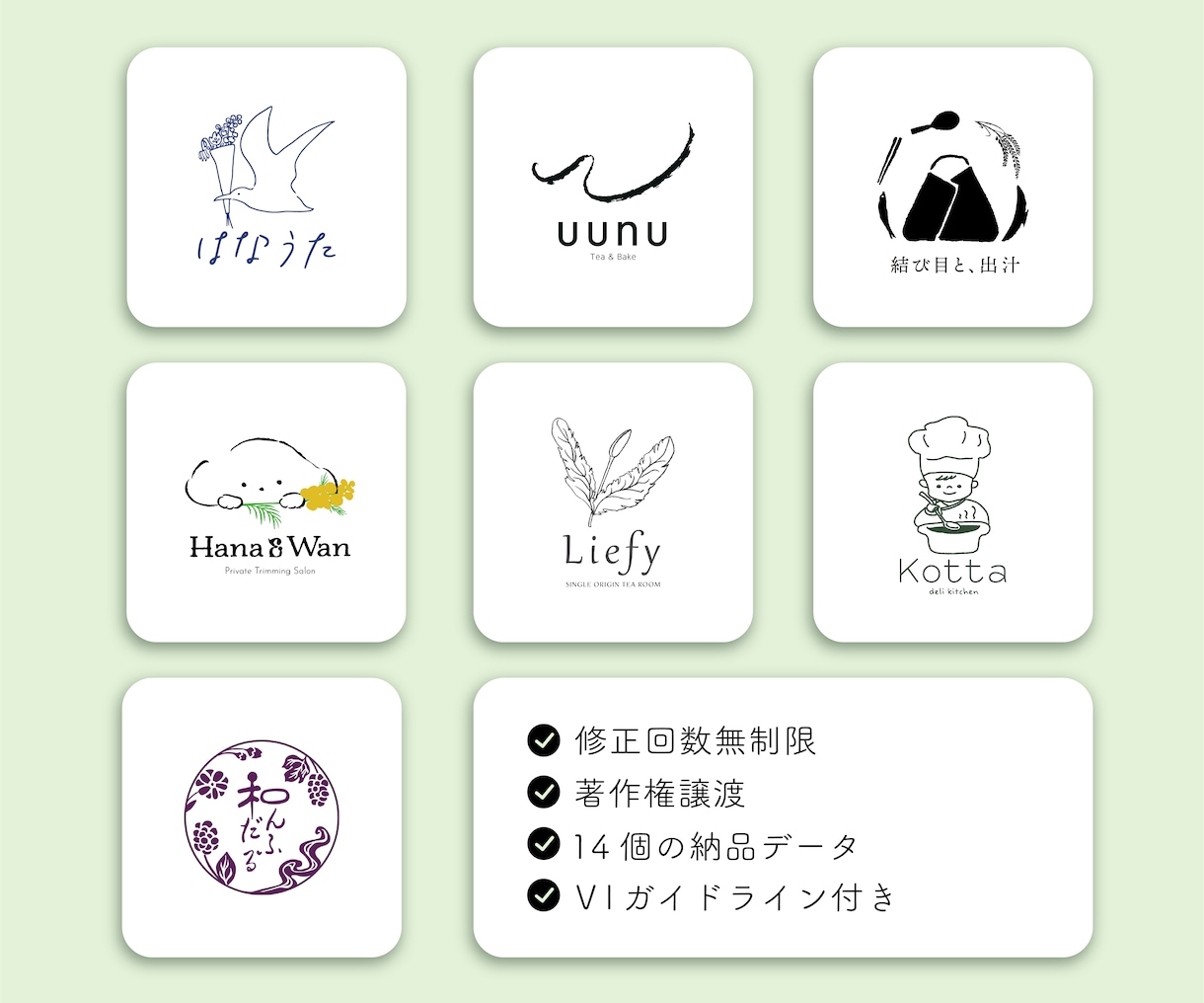 商用利用可！記憶に残る手描きロゴを制作します ショップカード•SNS•HPですぐに使えるデータを納品します イメージ1